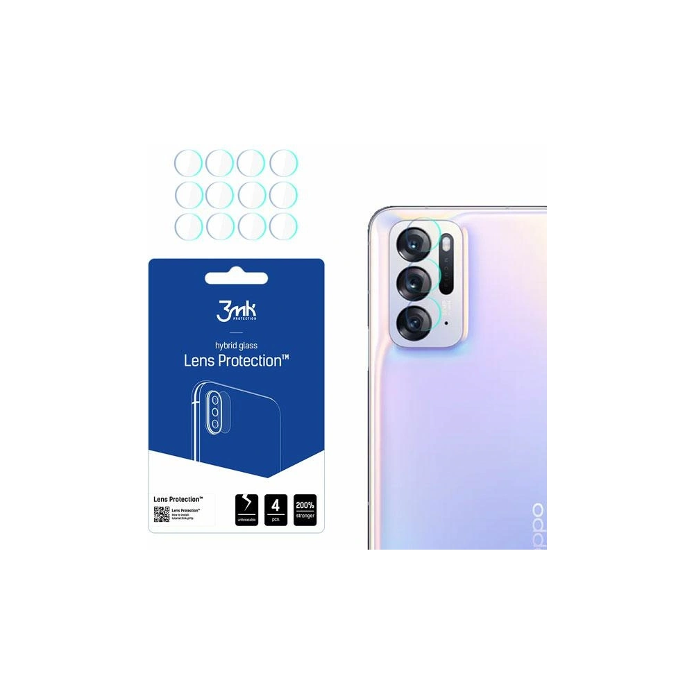 Hurtownia GSM - Szkło hybrydowe na obiektyw aparatu 3MK Lens Protection Oppo Find N 5G [4 PACK] - 3MK2549 - {ean13} - Hurt