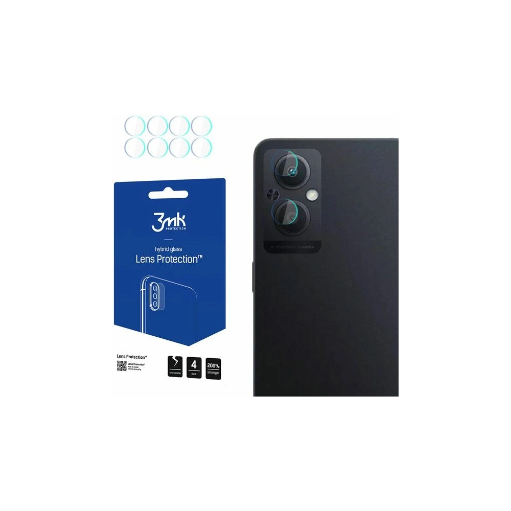 Hurtownia GSM - Szkło hybrydowe na obiektyw aparatu 3MK Lens Protection Oppo A96 5G [4 PACK] - 3MK2573 - {ean13} - Hurt