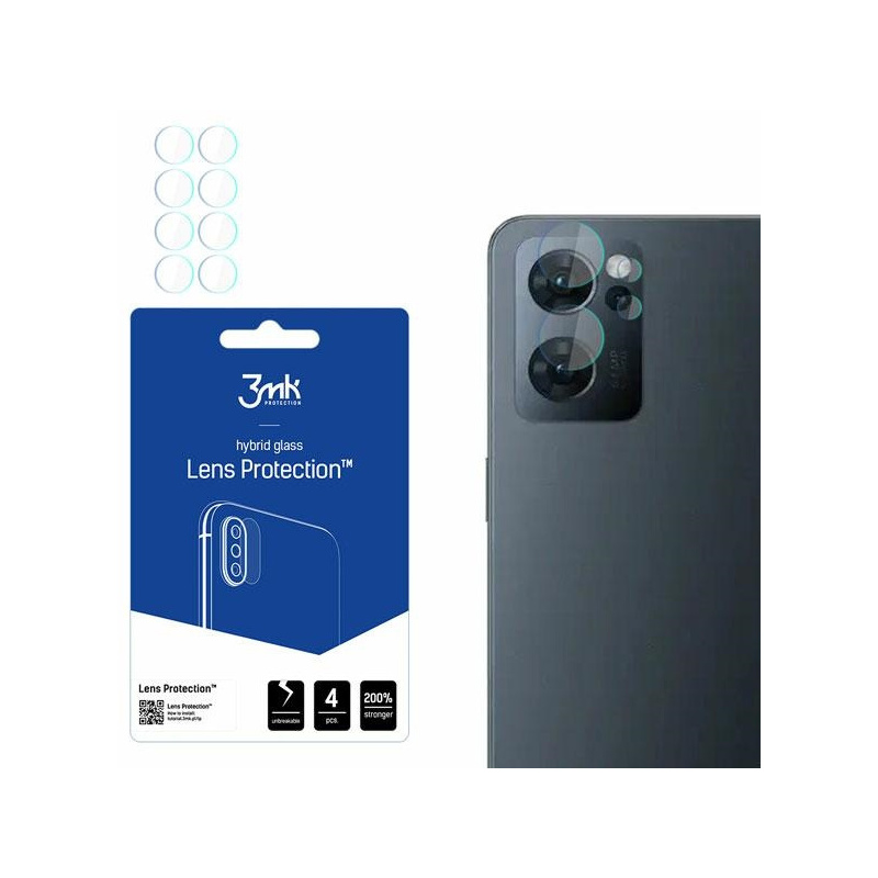 Hurtownia 3MK - 5903108452519 - 3MK2574 - Szkło hybrydowe na obiektyw aparatu 3MK Lens Protection Oppo Reno 7 5G [4 PACK] - B2B homescreen