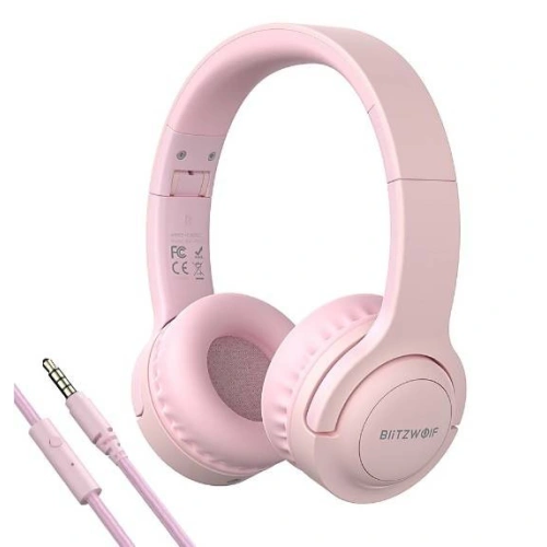 Słuchawki nauszne BlitzWolf BW-PCE (różowe)