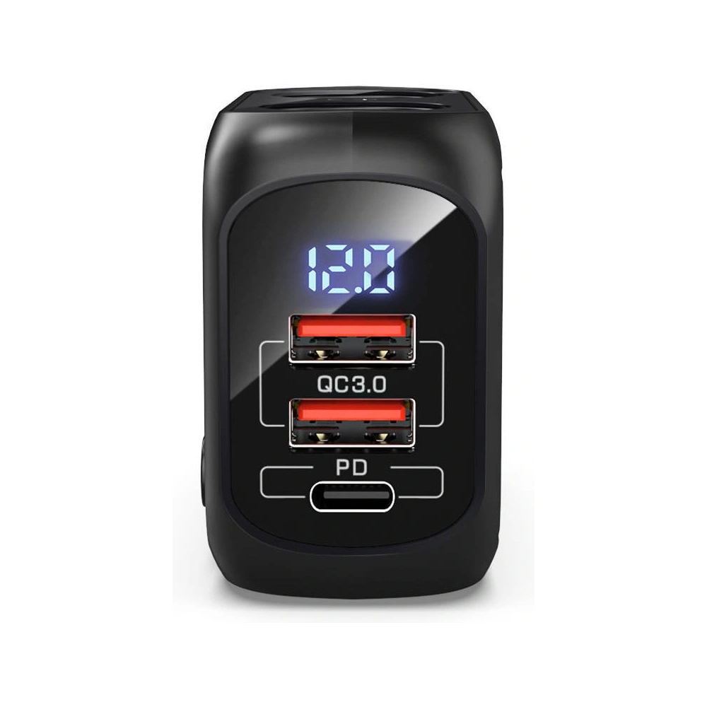 Hurtownia GSM - Automobilová nabíječka BlitzWolf BW-CLA1, 2x zásuvka zapalovače, 2xUSB, USB-C, 150W (černá) - BLZ431BLK - {ean13} - Hurt