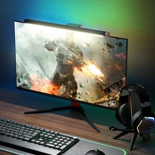 Lampa Blitzwolf BW-SLT2 na monitor, RGB (czarna)