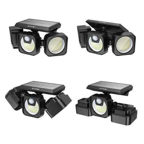 Zewnętrzna lampa solarna LED Blitzwolf BW-OLT7 z czujnikiem ruchu i zmierzchu