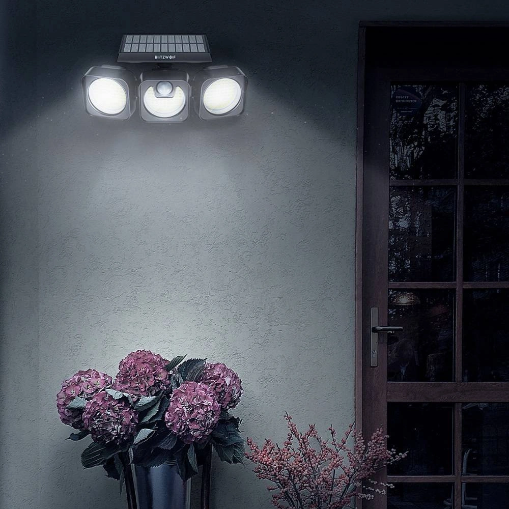 Hurtownia GSM - Zewnętrzna lampa solarna LED Blitzwolf BW-OLT7 z czujnikiem ruchu i zmierzchu - BLZ435 - {ean13} - Hurt