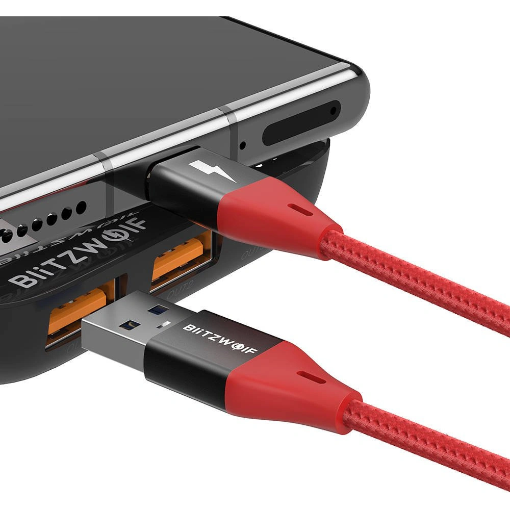 Wholesale BlitzWolf BW-TC22 USB-C Cable 3A, 20W. 1.8m (red) - BLZ450RED - {ean13} - Hurt