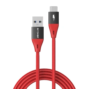 Hurtownia GSM - Kabel USB do USB-C BlitzWolf BW-TC22 3A, 20W, 0.9m (czerwony) - BLZ451RED - {ean13} - Hurt