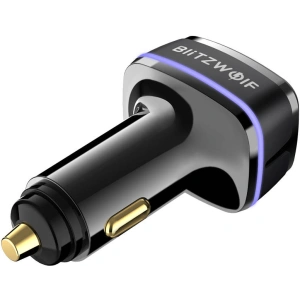 Hurtownia GSM - Ładowarka samochodowa Blitzwolf BW-SD8, USB, USB-C, 100W (czarna) - BLZ453BLK - {ean13} - Hurt