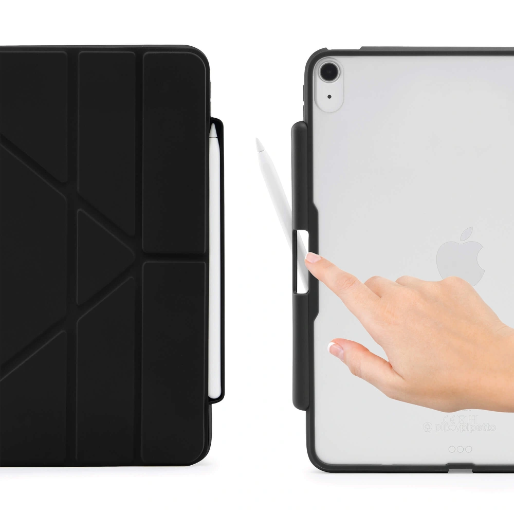 Hurtownia GSM - Etui Pipetto Origami No3 Pencil Case Apple iPad Air 10.9 2020/2022 (4. a 5. generace) / iPad Air 11 2024 (6. generace) (černý) - PIP022BLK - {ean13} - Hurt