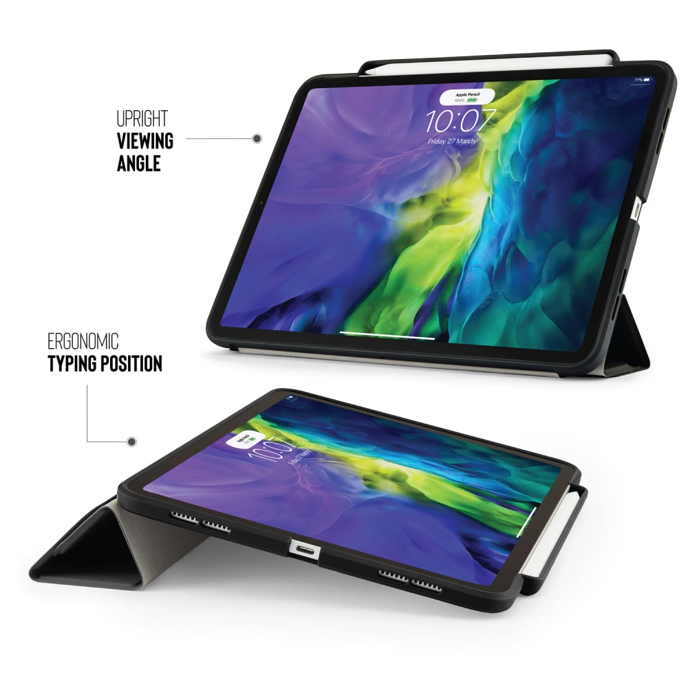 Hurtownia GSM - Etui Pipetto Origami No3 Pencil Case Apple iPad Air 10.9 2020/2022 (4. a 5. generace) / iPad Air 11 2024 (6. generace) (černý) - PIP022BLK - {ean13} - Hurt