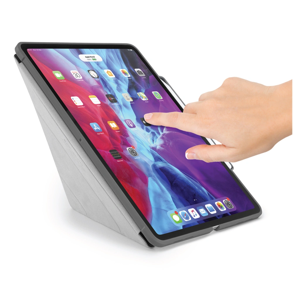 Hurtownia GSM - Etui Pipetto Origami No3 Pencil Case Apple iPad Air 10.9 2020/2022 (4. a 5. generace) / iPad Air 11 2024 (6. generace) (tmavě šedá) - PIP023GRY - {ean13} - Hurt