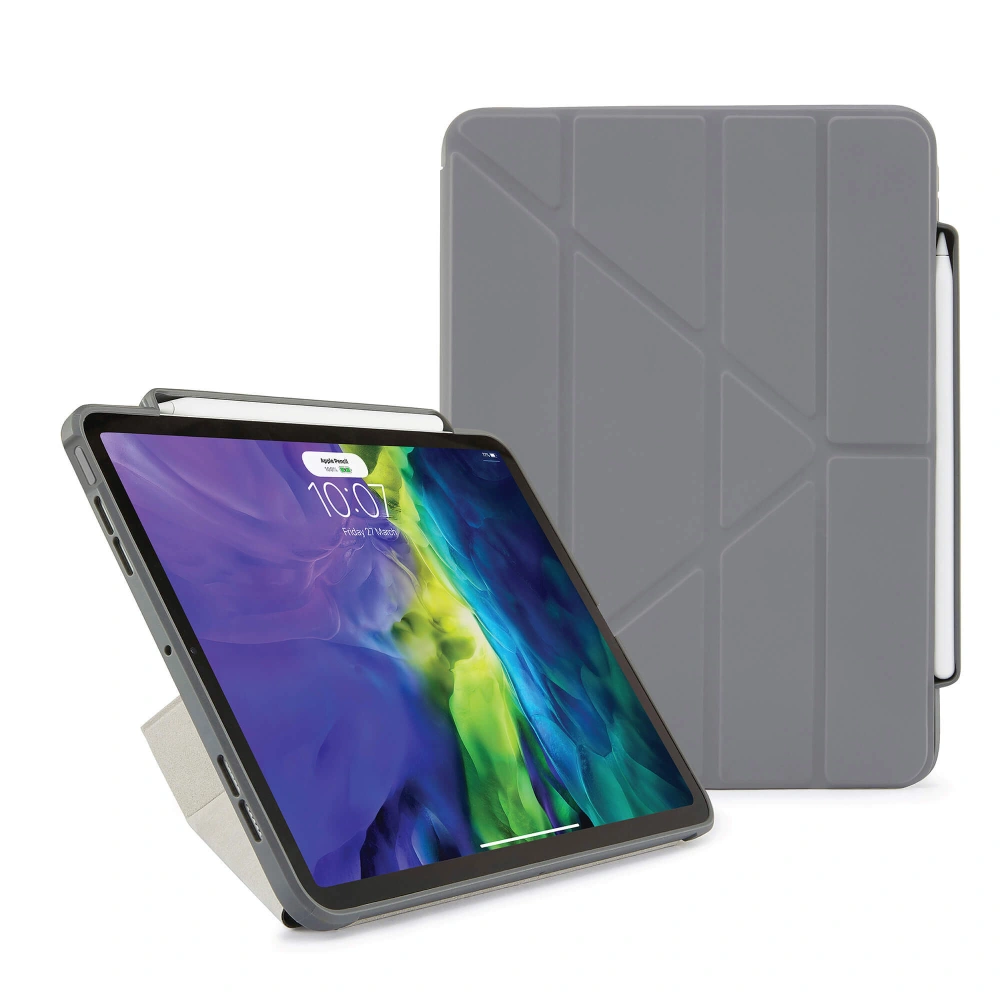 Hurtownia GSM - Etui Pipetto Origami No3 Pencil Case Apple iPad Air 10.9 2020/2022 (4. a 5. generace) / iPad Air 11 2024 (6. generace) (tmavě šedá) - PIP023GRY - {ean13} - Hurt