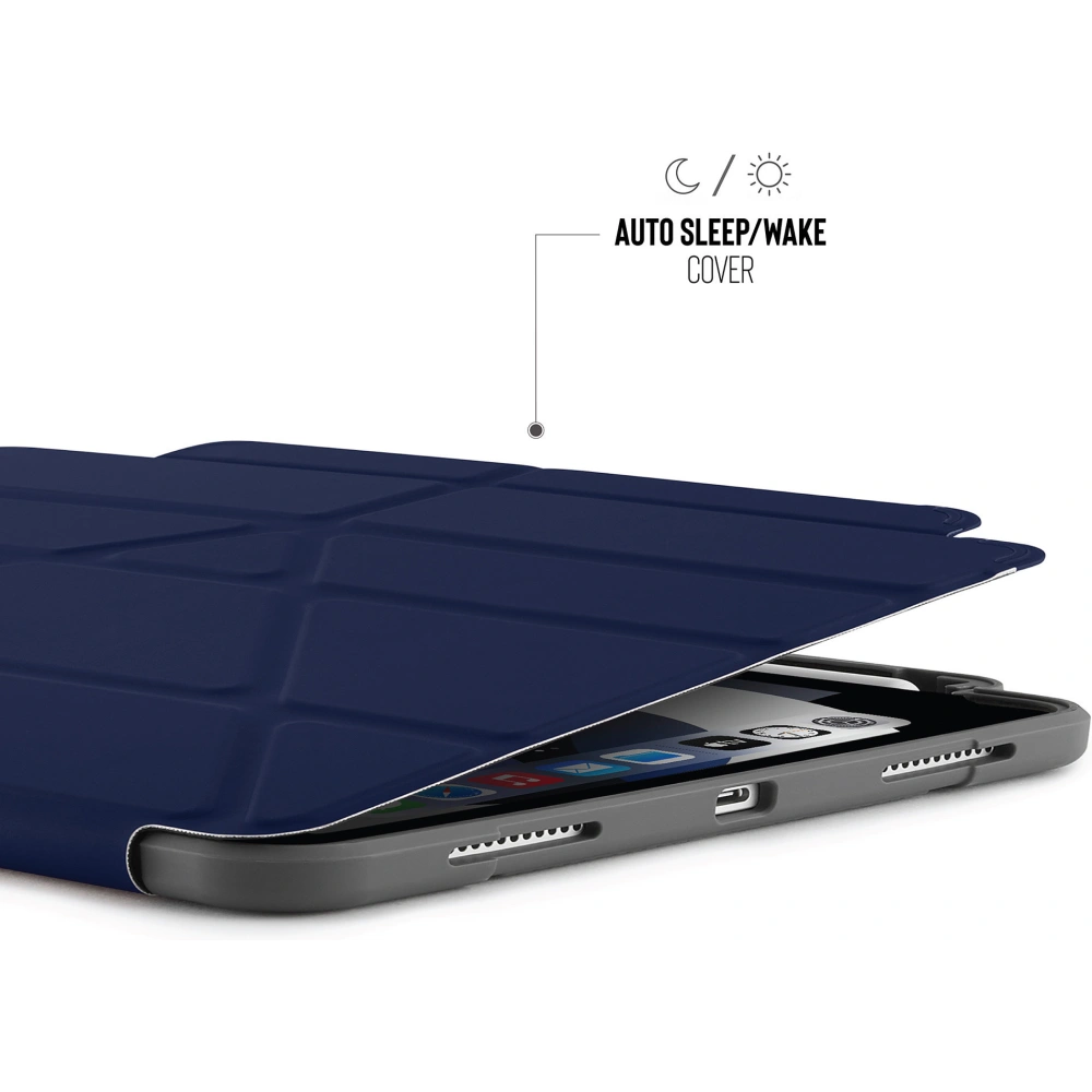 Hurtownia GSM - Etui Pipetto Origami No2 Pencil Shield Apple iPad Air 10.9 2020/2022 (4. a 5. generace) / iPad Air 11 2024 (6. generace) (námořnická modř) - PIP024NAV - {ean13} - Hurt