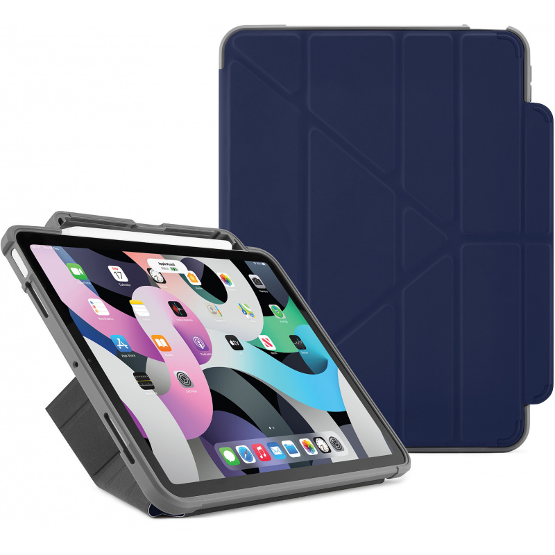 Etui Pipetto Origami No2 Pencil Shield Apple iPad Air 10.9 2020/2022 (4. i 5. generacji) (granatowe)