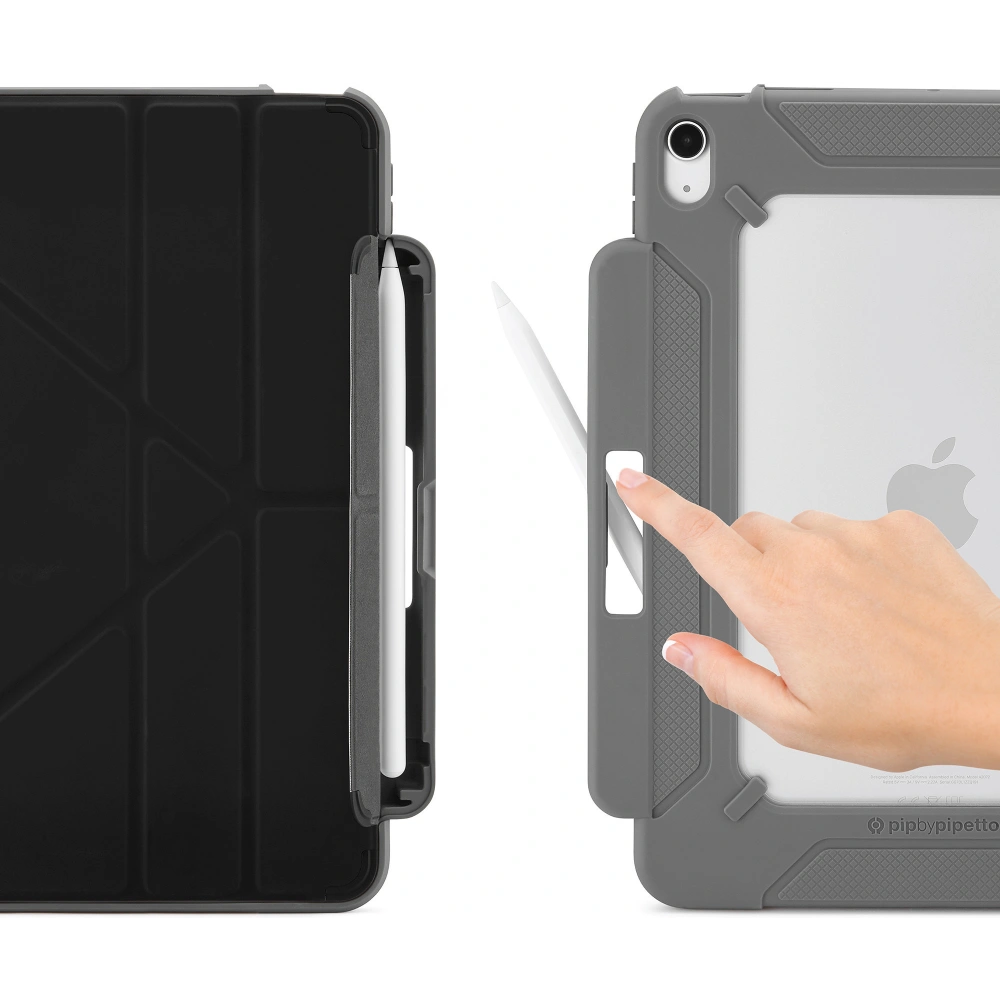 Hurtownia GSM - Etui Pipetto Origami No2 Pencil Shield Apple iPad Air 10.9 2020/2022 (4. a 5. generace) / iPad Air 11 2024 (6. generace) (černé) - PIP025BLK - {ean13} - Hurt