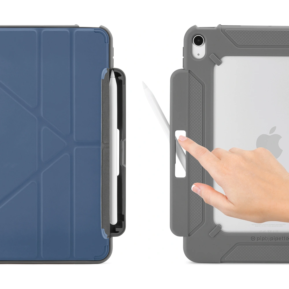 Hurtownia GSM - Etui Pipetto Origami No2 Pencil Shield Apple iPad Air 10.9 2020/2022 (4. a 5. generace) / iPad Air 11 2024 (6. generace) (námořnická) - PIP026NAV - {ean13} - Hurt