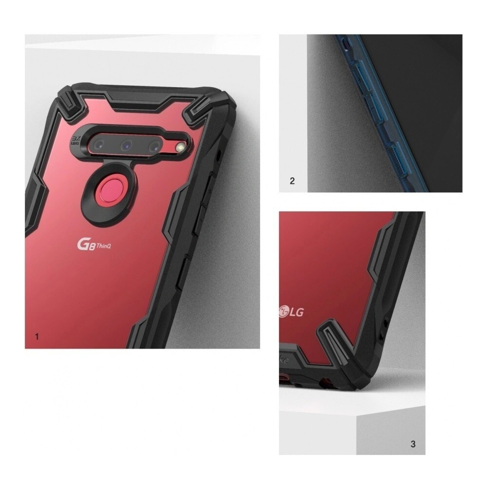 Hurtownia GSM - Etui Ringke Fusion-X LG G8 ThinQ černé - RGK868BLK - {ean13} - Hurt