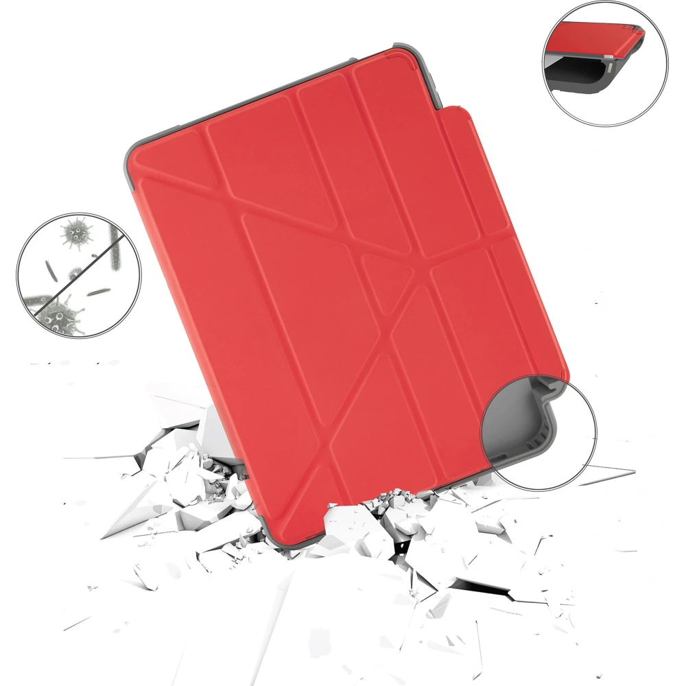 Hurtownia GSM - Etui Pipetto Origami No2 Pencil Shield Apple iPad Air 10.9 2020/2022 (4. a 5. generace) / iPad Air 11 2024 (6. generace) (červené) - PIP027RED - {ean13} - Hurt