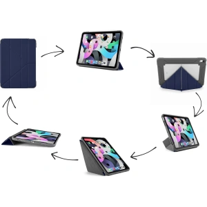 Case Pipetto Origami No2 Shield Apple iPad Air 10.9 2020/2022 (4. und 5. Generation) / iPad Air 11 2024 (6. Generation) (navyblau)