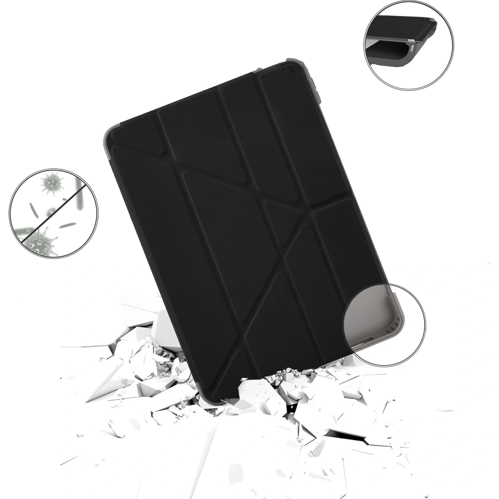 Hurtownia GSM - Etui Pipetto Origami No2 Shield Apple iPad Air 10.9 2020/2022 (4. a 5. generace) / iPad Air 11 2024 (6. generace) (černý) - PIP029BLK - {ean13} - Hurt