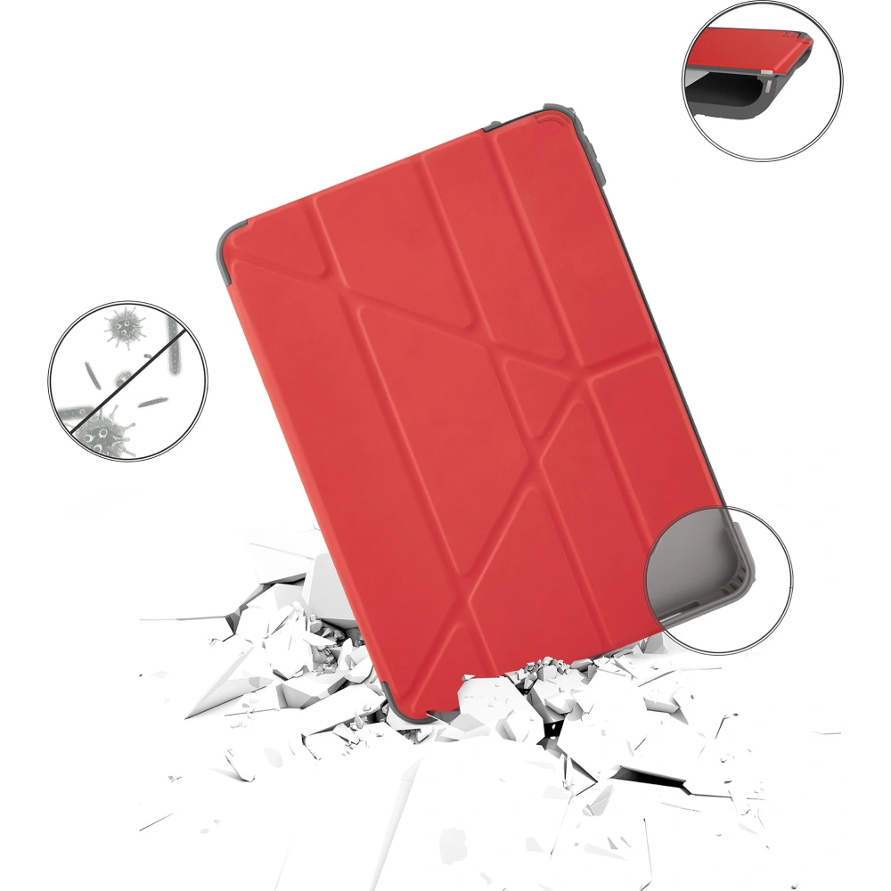 Hurtownia GSM - Etui Pipetto Origami Apple iPad Air 10.9 2020/2022 (4. a 5. generace) / iPad Air 11 2024 (6. generace) (červená) - PIP031RED - {ean13} - Hurt
