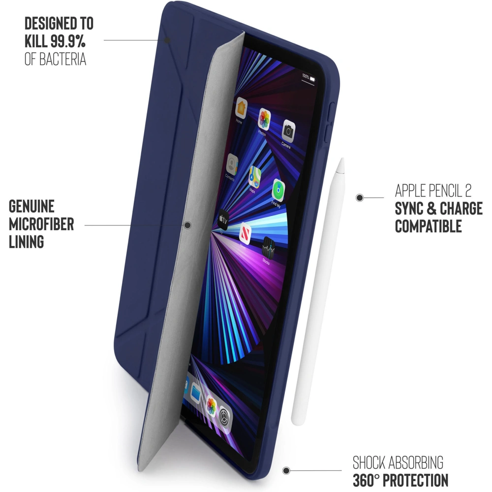 Hurtownia GSM - Etui Pipetto Origami No1 Original TPU Apple iPad Pro 11 2018/2020/2021 (1., 2. a 3. generace) (námořnická modř) - PIP033NAV - {ean13} - Hurt