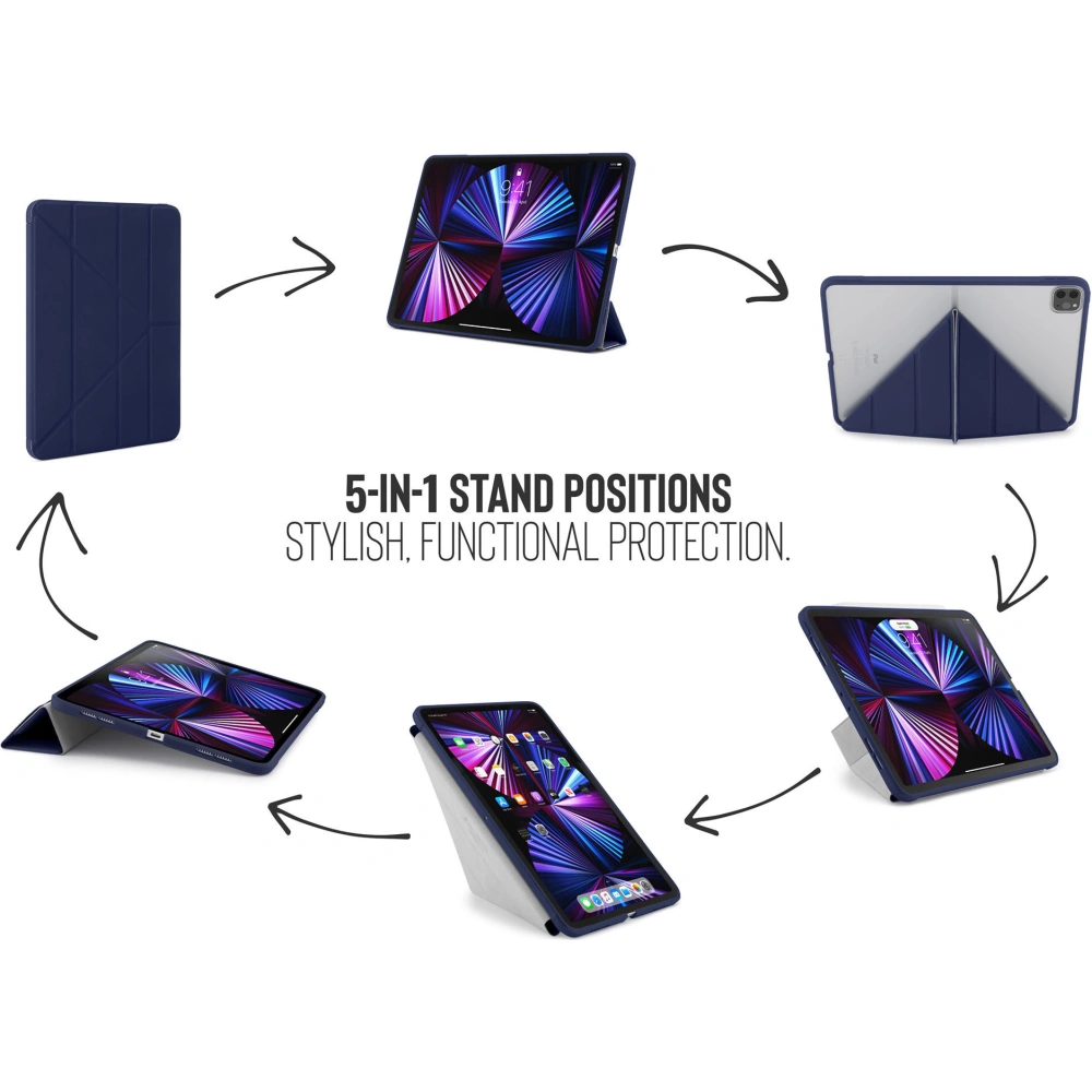 Hurtownia GSM - Etui Pipetto Origami No1 Original TPU Apple iPad Pro 11 2018/2020/2021 (1., 2. a 3. generace) (námořnická modř) - PIP033NAV - {ean13} - Hurt