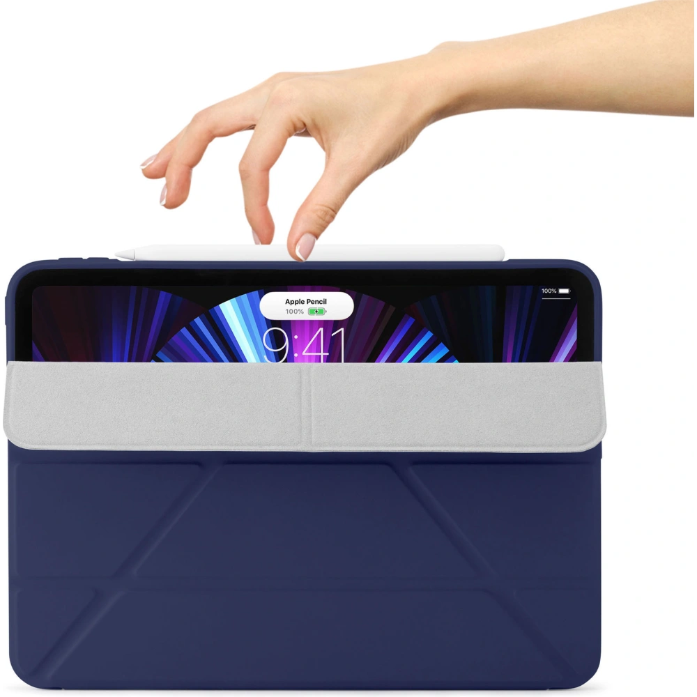 Hurtownia GSM - Etui Pipetto Origami No1 Original TPU Apple iPad Pro 11 2018/2020/2021 (1., 2. a 3. generace) (námořnická modř) - PIP033NAV - {ean13} - Hurt