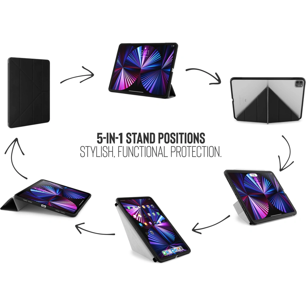 Hurtownia GSM - Etui Pipetto Origami No1 Original TPU Apple iPad Pro 11 2018/2020/2021 (1., 2. a 3. generace) (černé) - PIP034BLK - {ean13} - Hurt