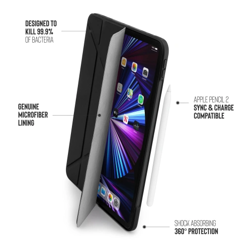Etui Pipetto Origami No1 Original TPU Apple iPad Pro 11 2018/2020/2021 (1., 2. i 3. generacji) (czarny)