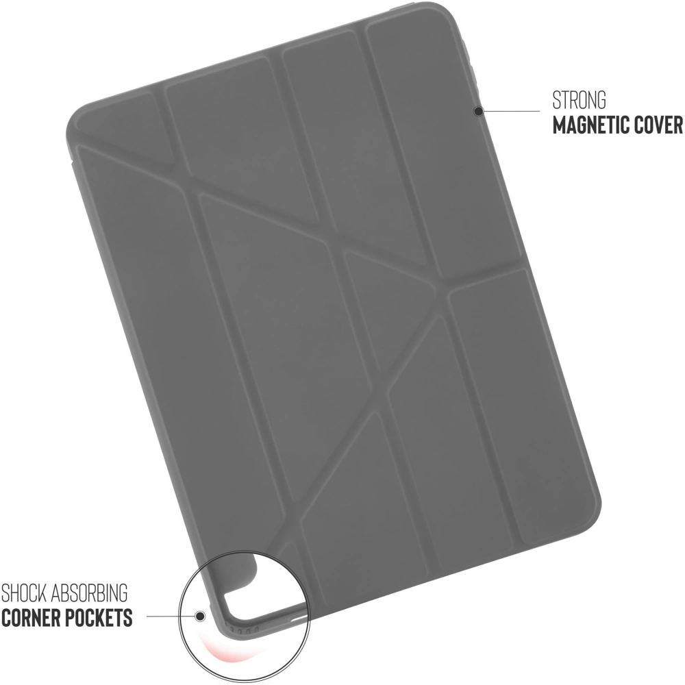 Hurtownia GSM - Etui Pipetto Origami No1 Original TPU Apple iPad Pro 11 2018/2020/2021 (1., 2. a 3. generace) (tmavě šedá) - PIP035GRY - {ean13} - Hurt