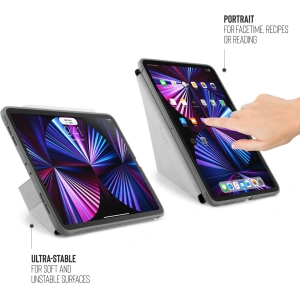 Hurtownia GSM - Etui Pipetto Origami No1 Original TPU Apple iPad Pro 11 2018/2020/2021 (1., 2. i 3. generacji) (ciemnoszary) - PIP035GRY - {ean13} - Hurt
