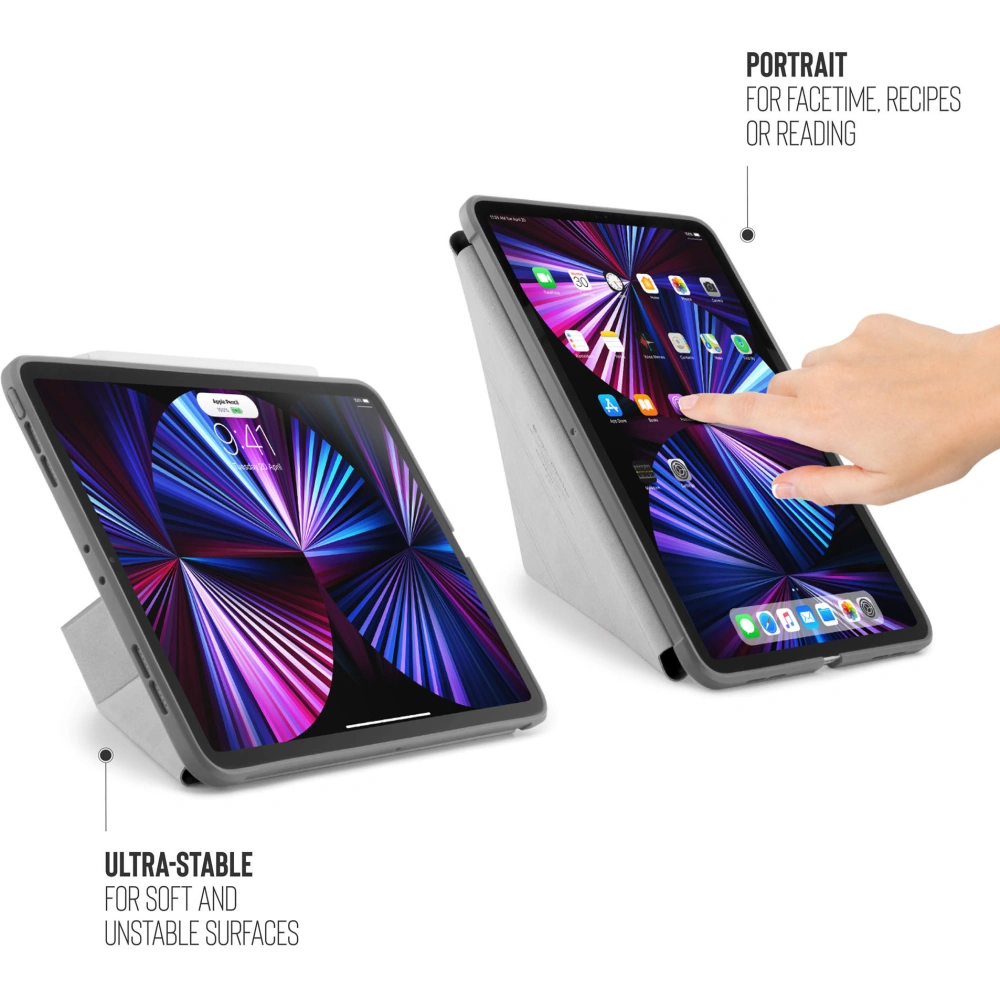 Hurtownia GSM - Etui Pipetto Origami No1 Original TPU Apple iPad Pro 11 2018/2020/2021 (1., 2. a 3. generace) (tmavě šedá) - PIP035GRY - {ean13} - Hurt