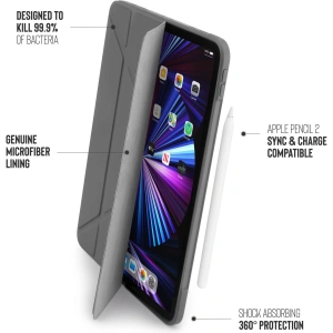 Hurtownia GSM - Etui Pipetto Origami No1 Original TPU Apple iPad Pro 11 2018/2020/2021 (1., 2. i 3. generacji) (ciemnoszary) - PIP035GRY - {ean13} - Hurt