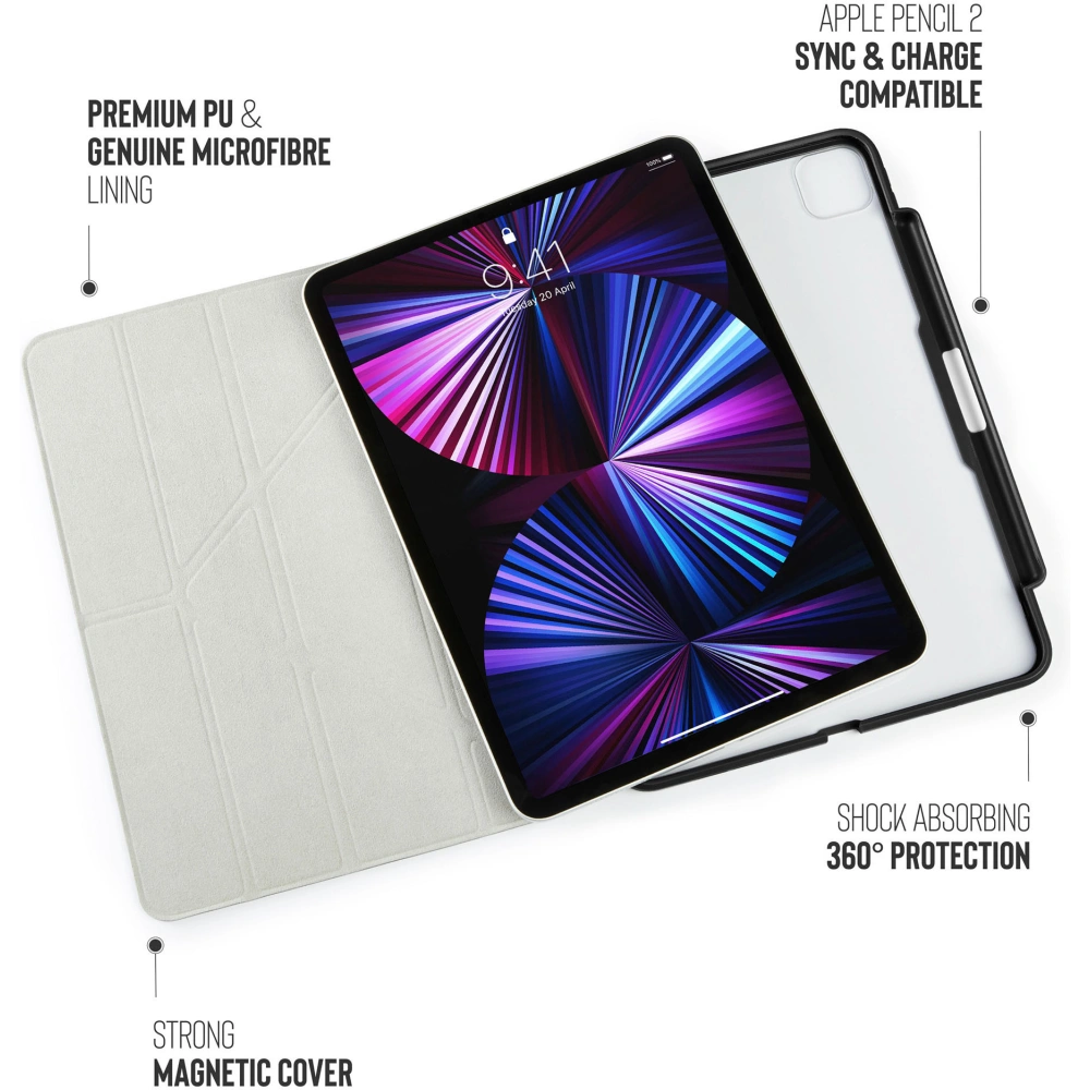 Hurtownia GSM - Etui Pipetto Origami No3 Pencil Case Apple iPad Pro 11 2018/2020/2021 (1., 2. a 3. generace) (černý) - PIP036BLK - {ean13} - Hurt