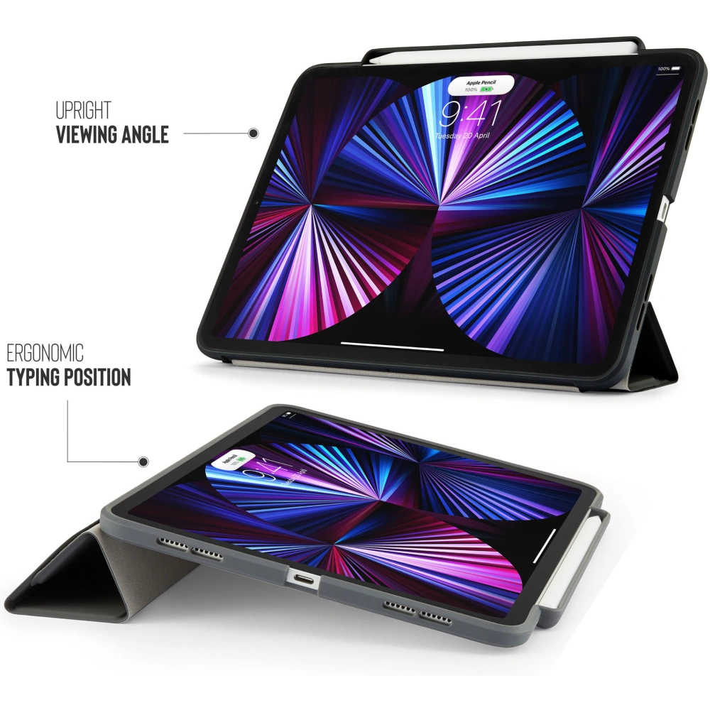 Hurtownia GSM - Etui Pipetto Origami No3 Pencil Case Apple iPad Pro 11 2018/2020/2021 (1., 2. a 3. generace) (černý) - PIP036BLK - {ean13} - Hurt