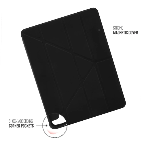 Etui Pipetto Origami No1 Original TPU Apple iPad Pro 12.9 2018/2020/2021 (3., 4. i 5. generacji) (czarny)