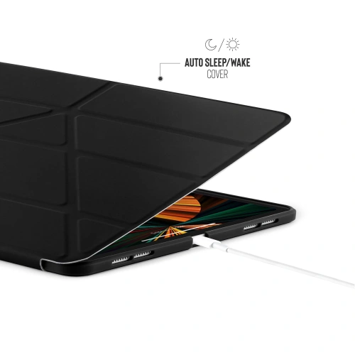 Etui Pipetto Origami No1 Original TPU Apple iPad Pro 12.9 2018/2020/2021 (3., 4. i 5. generacji) (czarny)