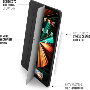 Hurtownia GSM - Etui Pipetto Origami No1 Original TPU Apple iPad Pro 12.9 2018/2020/2021 (3., 4. i 5. generacji) (czarny) - PIP038BLK - {ean13} - Hurt