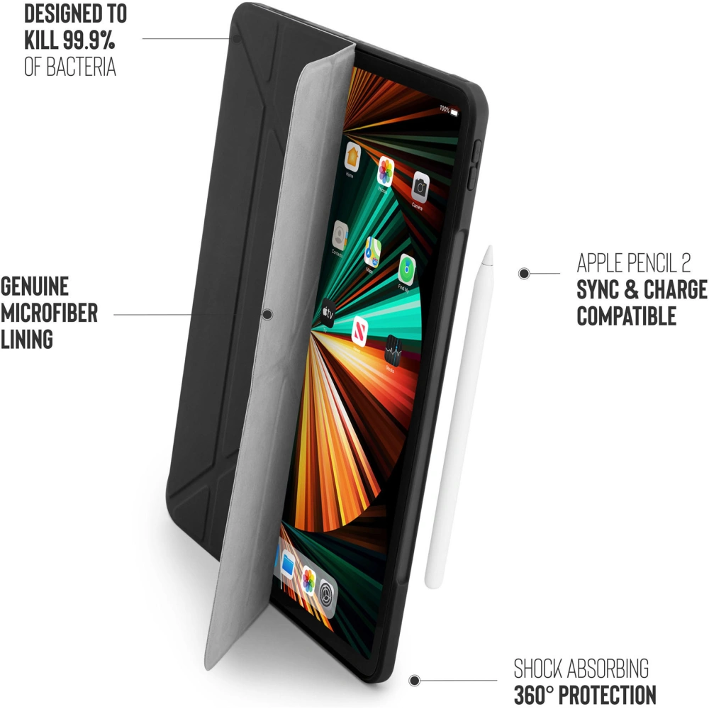 Hurtownia GSM - Etui Pipetto Origami No1 Original TPU Apple iPad Pro 12.9 2018/2020/2021 (3., 4. a 5. generace) (černý) - PIP038BLK - {ean13} - Hurt