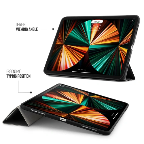 Etui Pipetto Origami No1 Original TPU Apple iPad Pro 12.9 2018/2020/2021 (3., 4. i 5. generacji) (czarny)