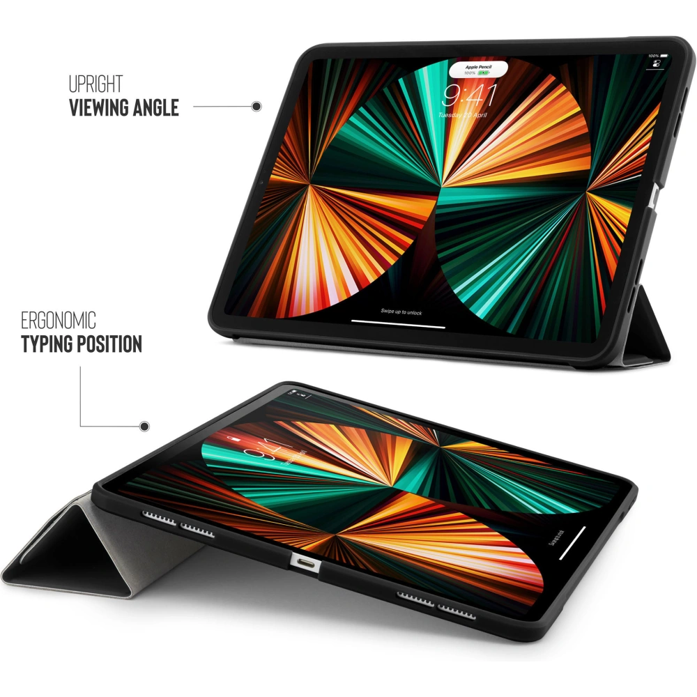 Hurtownia GSM - Etui Pipetto Origami No1 Original TPU Apple iPad Pro 12.9 2018/2020/2021 (3., 4. a 5. generace) (černý) - PIP038BLK - {ean13} - Hurt