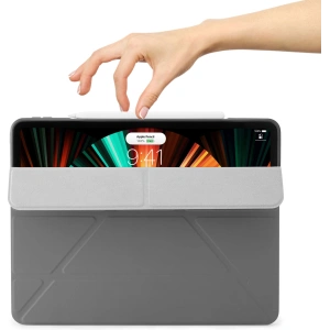 Hurtownia GSM - Etui Pipetto Origami No1 Original TPU Apple iPad Pro 12.9 2018/2020/2021 (3., 4. i 5. generacji) (ciemnoszary) - PIP039GRY - {ean13} - Hurt