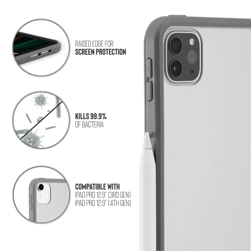 Etui Pipetto Origami No1 Original TPU Apple iPad Pro 12.9 2018/2020/2021 (3., 4. i 5. generacji) (ciemnoszary)