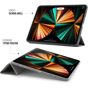 Hurtownia GSM - Etui Pipetto Origami No1 Original TPU Apple iPad Pro 12.9 2018/2020/2021 (3., 4. i 5. generacji) (ciemnoszary) - PIP039GRY - {ean13} - Hurt