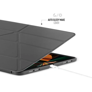 Hurtownia GSM - Etui Pipetto Origami No1 Original TPU Apple iPad Pro 12.9 2018/2020/2021 (3., 4. i 5. generacji) (ciemnoszary) - PIP039GRY - {ean13} - Hurt