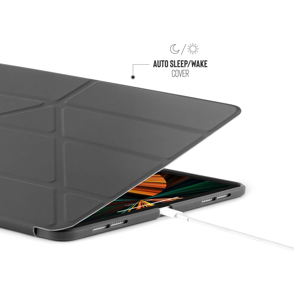 Hurtownia GSM - Etui Pipetto Origami No1 Original TPU Apple iPad Pro 12.9 2018/2020/2021 (3., 4. a 5. generace) (tmavě šedá) - PIP039GRY - {ean13} - Hurt