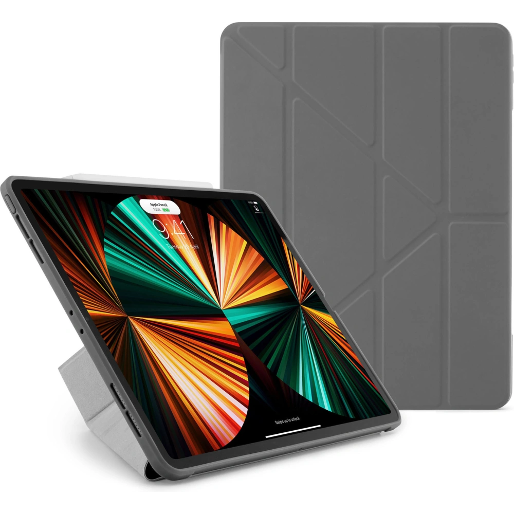 Hurtownia GSM - Etui Pipetto Origami No1 Original TPU Apple iPad Pro 12.9 2018/2020/2021 (3., 4. a 5. generace) (tmavě šedá) - PIP039GRY - {ean13} - Hurt