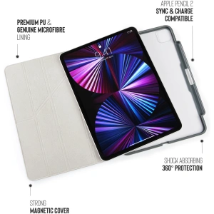 Hurtownia GSM - Etui Pipetto Origami No3 Pencil Case Apple iPad Pro 11 2018/2020/2021 (1., 2. i 3. generacji) (ciemnoszary) - PIP037GRY - {ean13} - Hurt