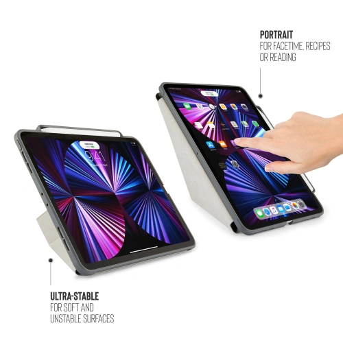 Etui Pipetto Origami No3 Pencil Case Apple iPad Pro 11 2018/2020/2021 (1., 2. i 3. generacji) (ciemnoszary)