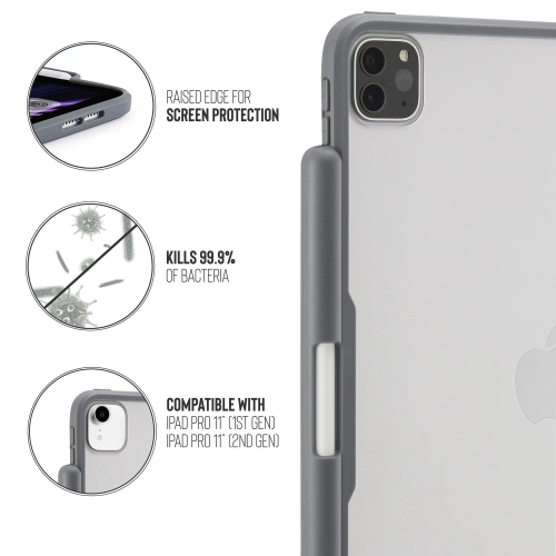 Etui Pipetto Origami No3 Pencil Case Apple iPad Pro 11 2018/2020/2021 (1., 2. i 3. generacji) (ciemnoszary)